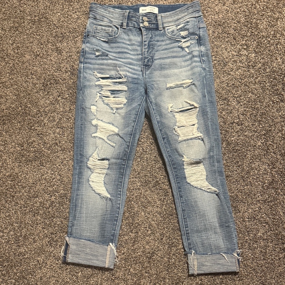 BKE Parker skinny destructed jeans size 26